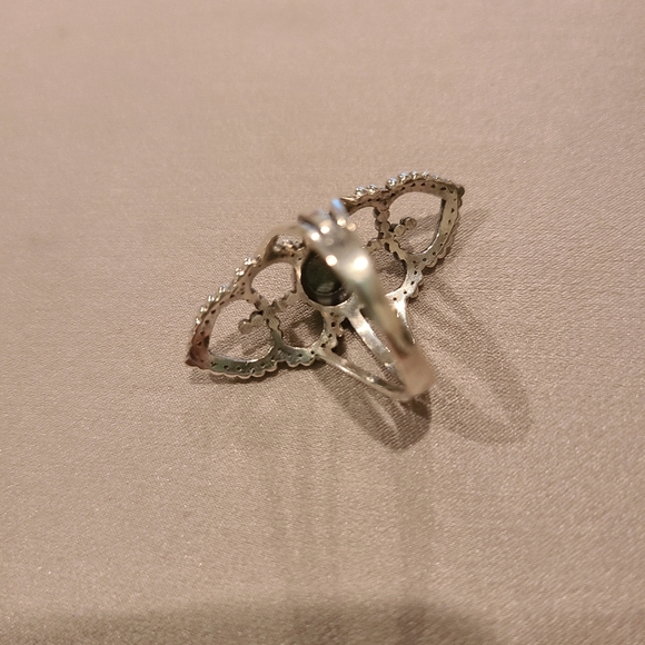 Sterling silver abalone shell ring - Picture 4 of 6